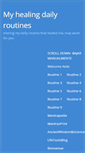 Mobile Screenshot of myhealingdailyroutines.com